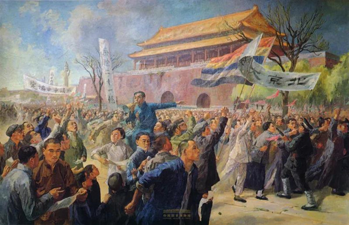 周令釗《五四運動》油畫，1951年，中國國家博物館藏.jpg